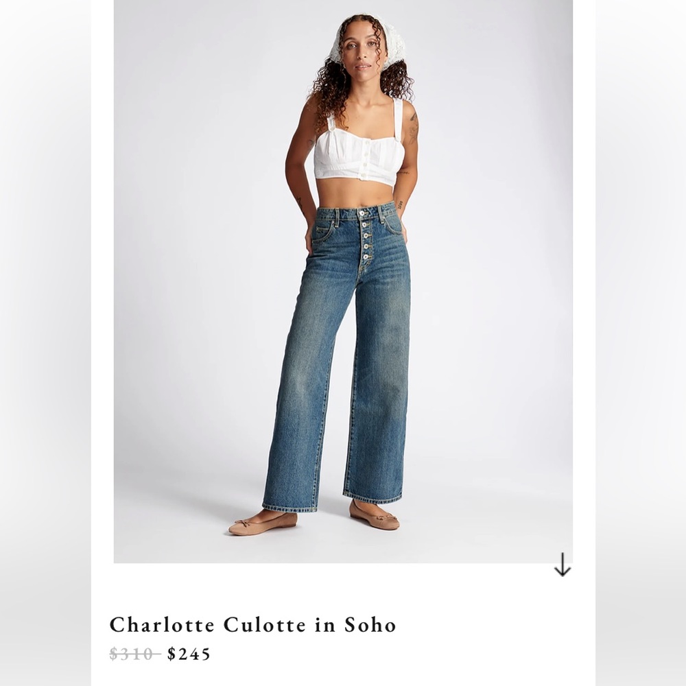 Eve Denim Culotte Pant